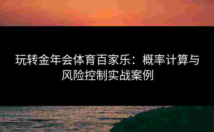 玩转金年会体育百家乐：概率计算与风险控制实战案例